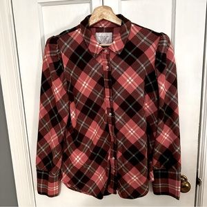 The Shirt by Rochelle Behrens Pink Plaid Shirt